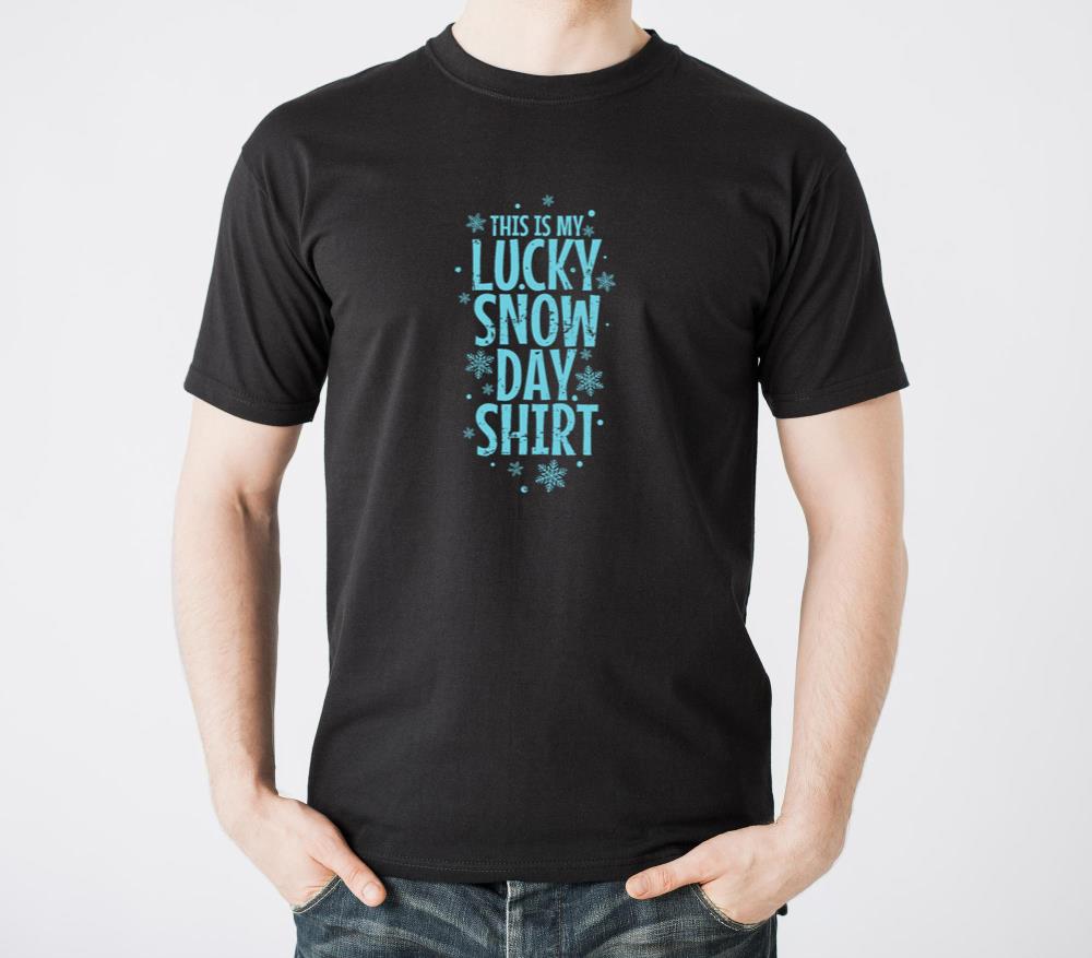 This is my Lucky Snow Day Design Winter - Unisex Standard T-Shirt