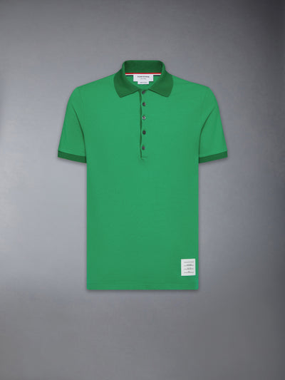 THOM BROWNE CLASSIC PIQUE 4-BAR POLO - LT GREEN