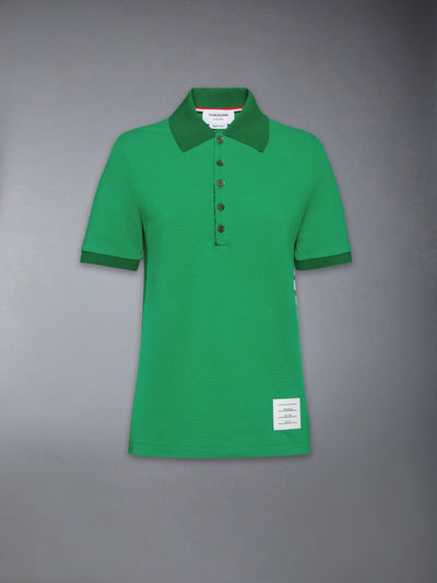 THOM BROWNE CLASSIC PIQUE 4-BAR POLO - LT GREEN