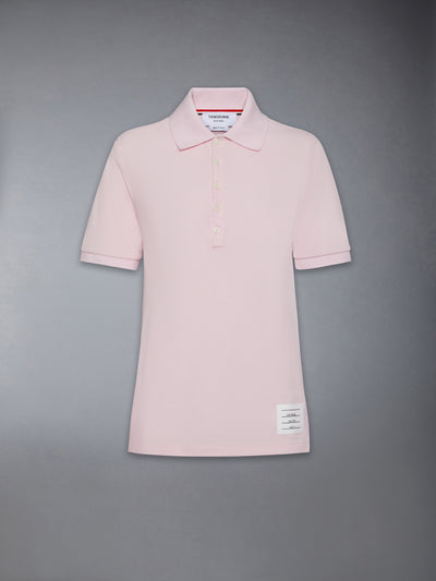 THOM BROWNE CLASSIC PIQUE 4-BAR POLO - LT PINK