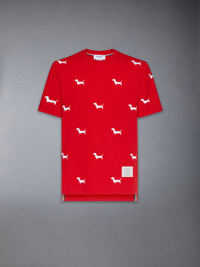 THOM BROWNE CLASSIC PIQUE HECTOR TEE -Â RED