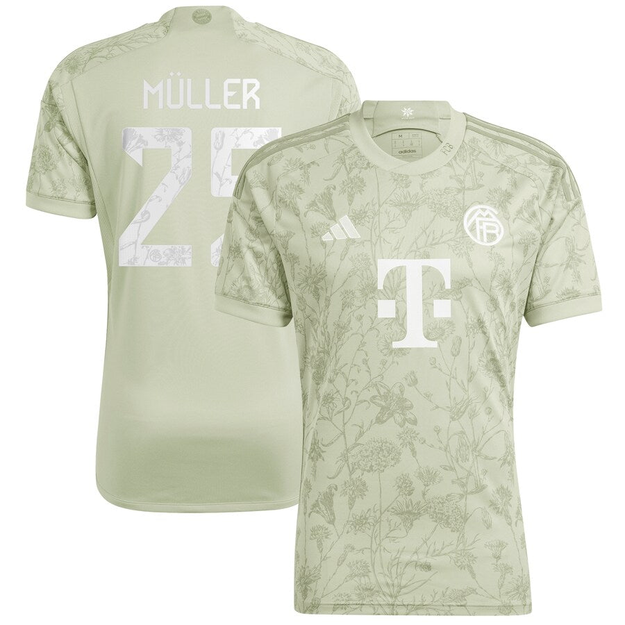Thomas Muller Bayern Munich adidas 2023/24 Oktoberfest Player Jersey - Green