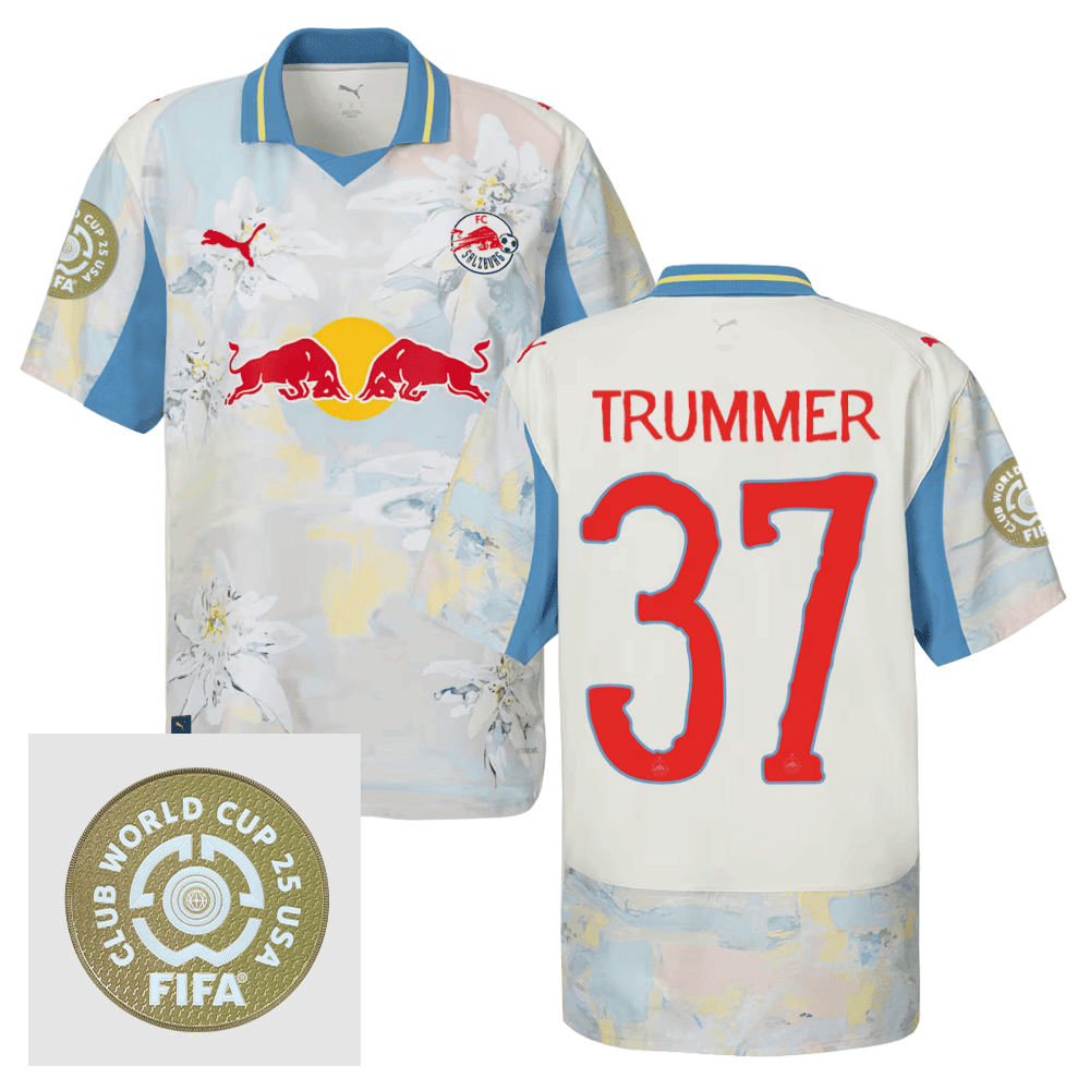 Tim Trummer 37 Red Bull Salzburg x KidSuper 2025/26 FIFA Club World Cup 25 USA Patch Men Jersey - Beige