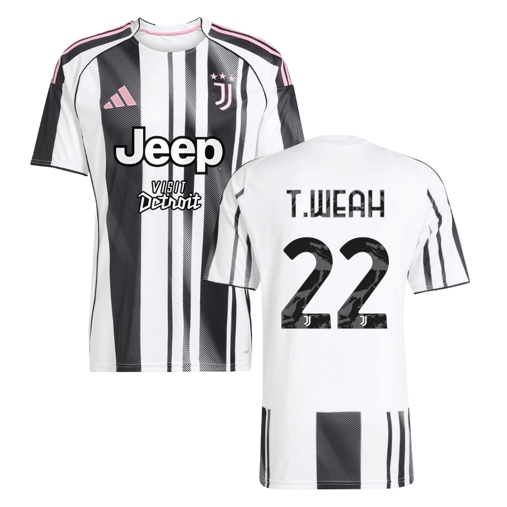 Timothy Weah 22 Juventus 2025-26 Home Men Jersey - White