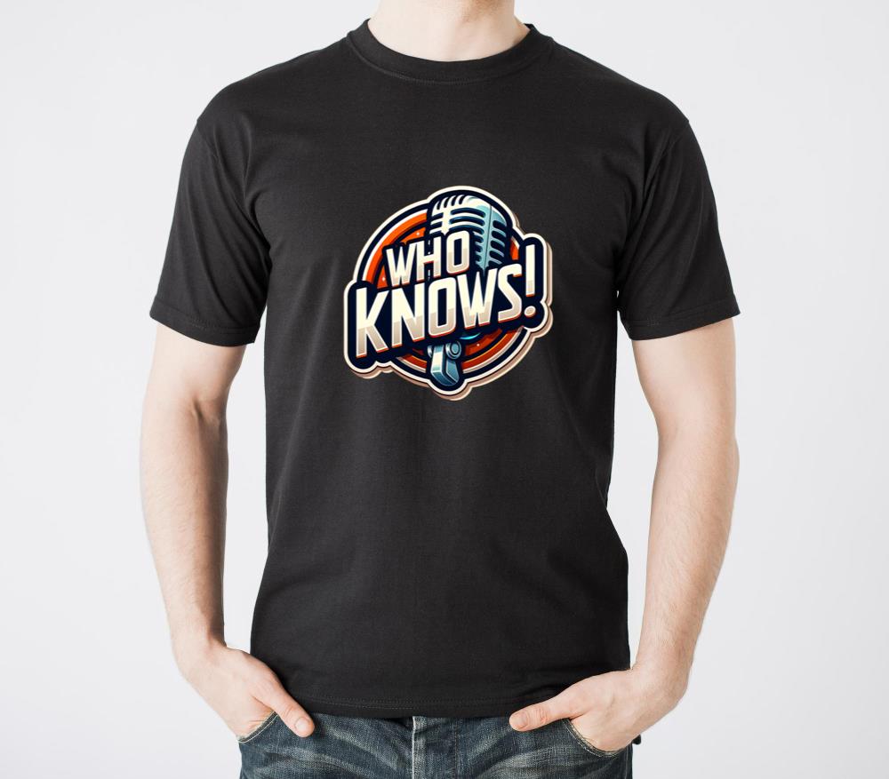 Title Who Knows Funny Microphone Design for Music - Unisex Standard T-Shirt