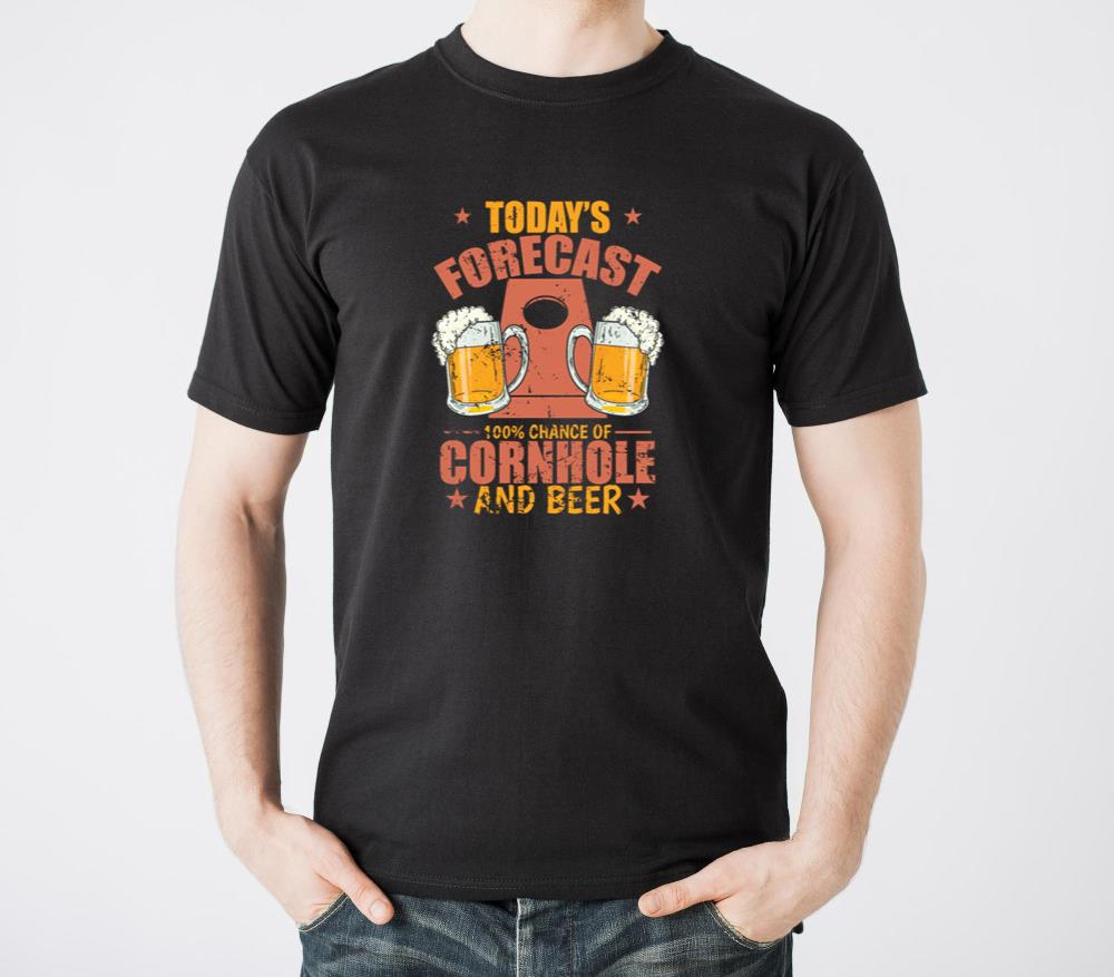 Todays Forecast 100Percent Chance of Cornhole - Unisex Standard T-Shirt