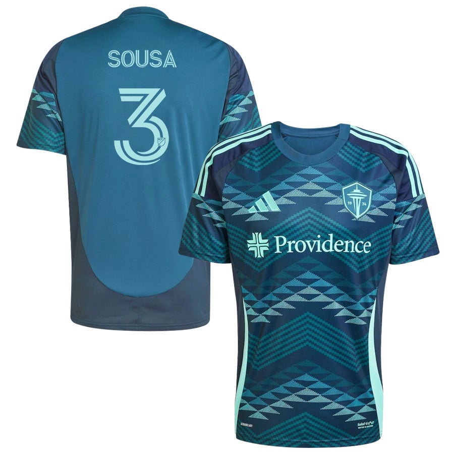 Travian Sousa 3 Seattle Sounders FC 2025 The Salish Sea Kit Men Jersey - Blue