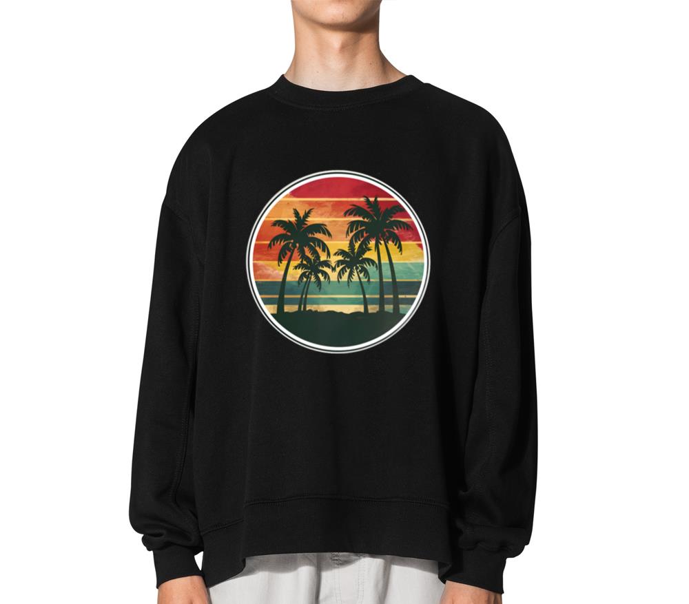 Tropical Sunset Silhouette. - Unisex Sweatshirt