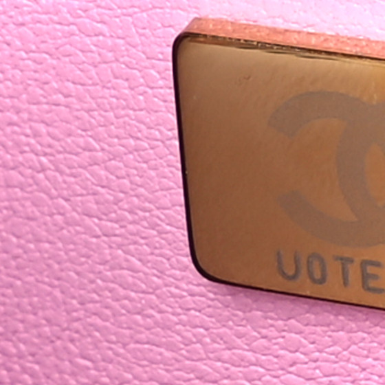 Tweed Quilted Mini Rectangular Flap Pink Navy White - Image 7