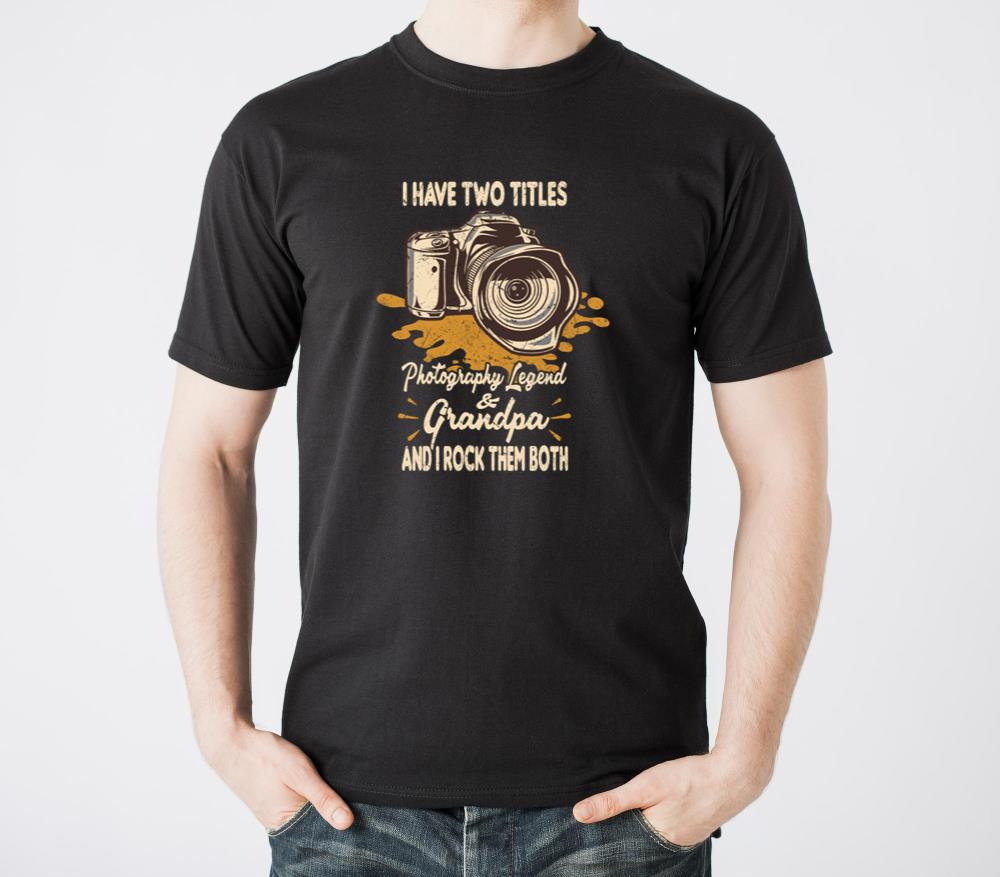 Two Titles Photography Legend And Grandpa - Unisex Standard T-Shirt