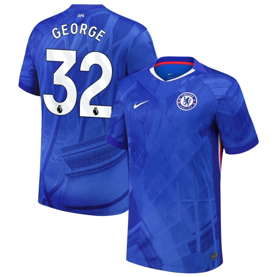 Tyrique George #32 Chelsea 2025-26 Home Match Jersey - Blue