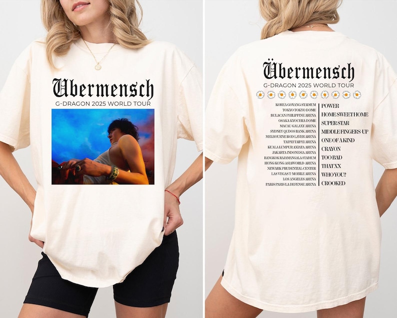 Ubermensch Gdragon Shirt, Kpop Tour Shirt, Gdragon Bigbang Graphic Shirt
