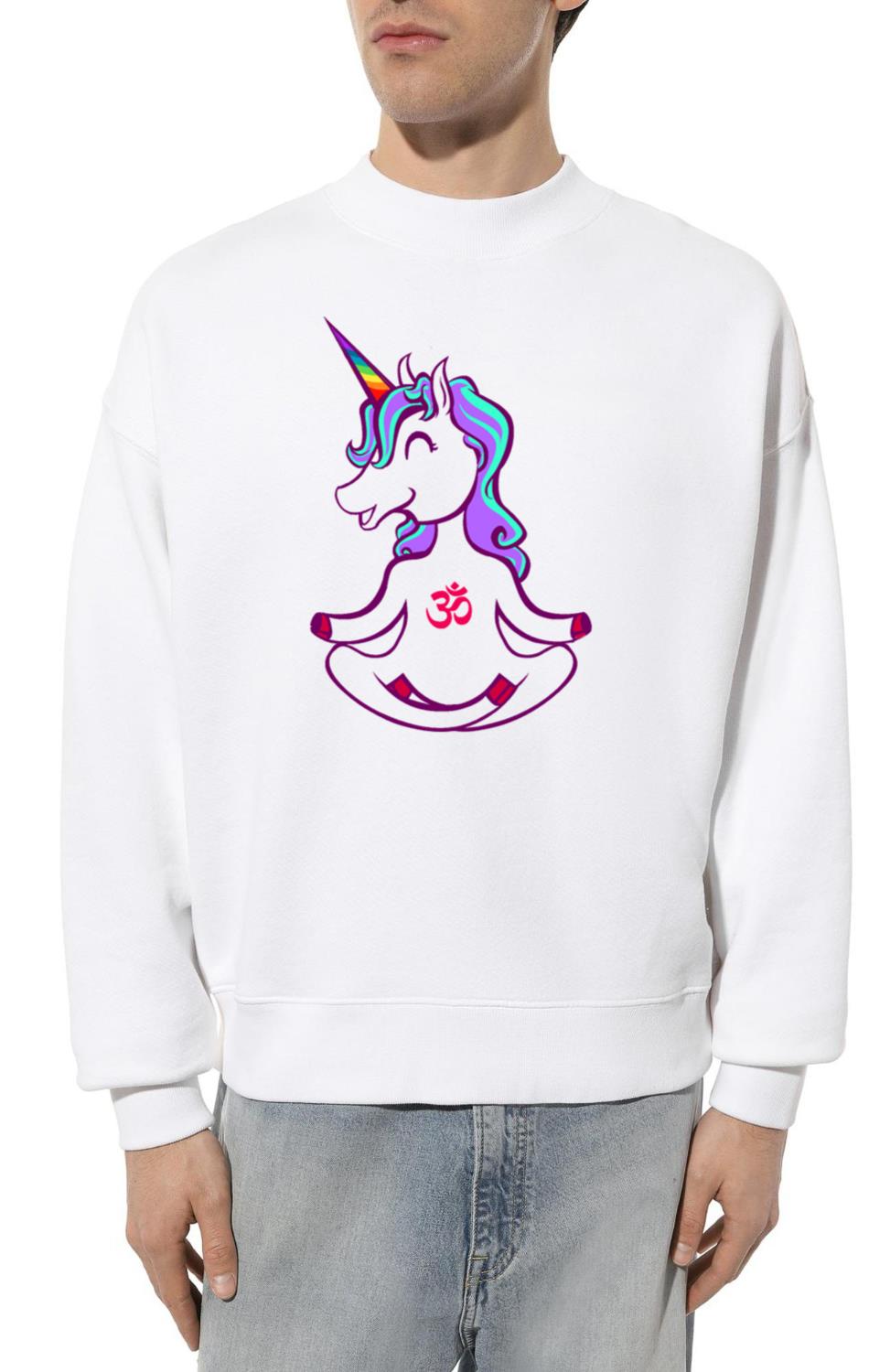 Unicorn meditate - Unisex Sweatshirt