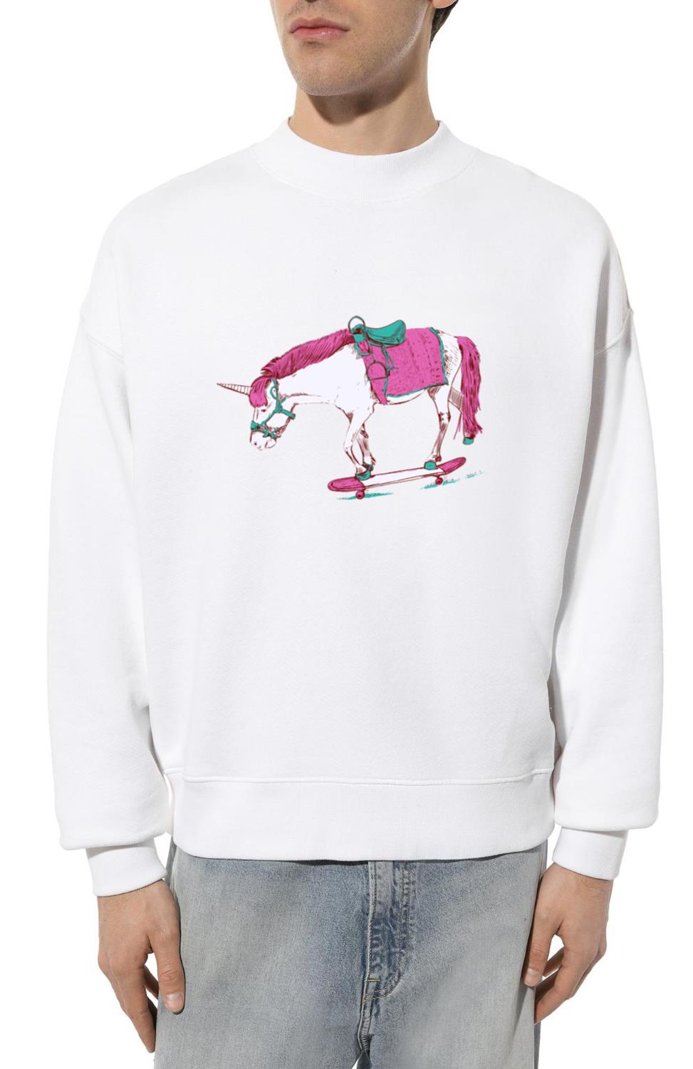 Unicorn on a Skateboard - Unisex Sweatshirt