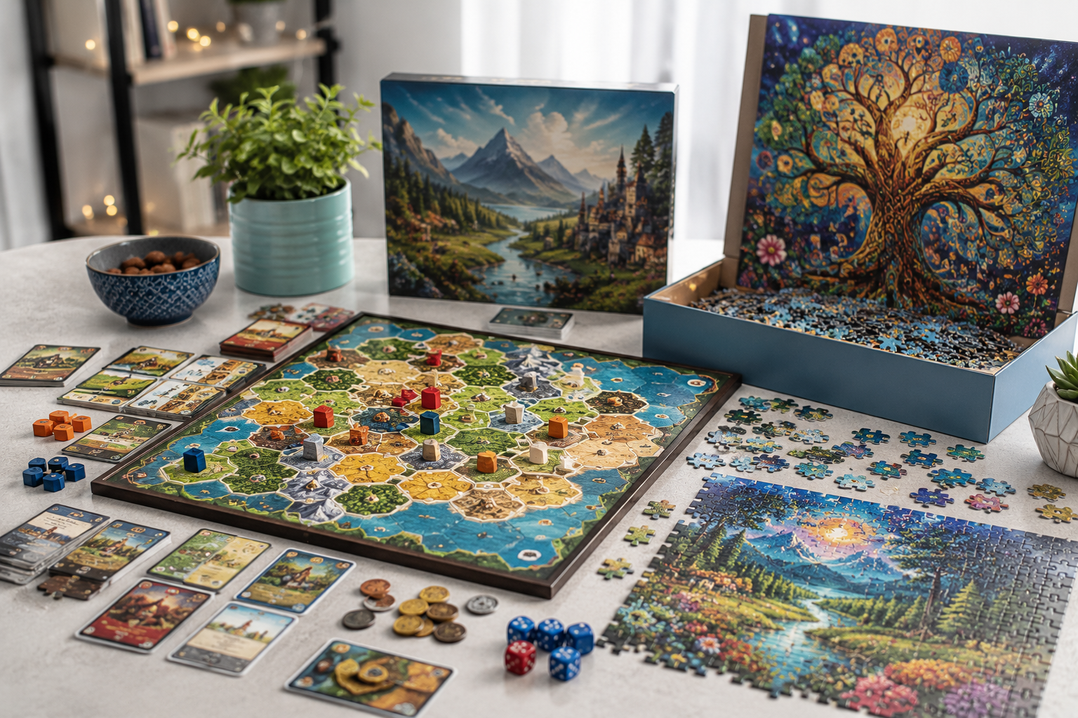 Quirky Board Games and Intricate Puzzle Sets