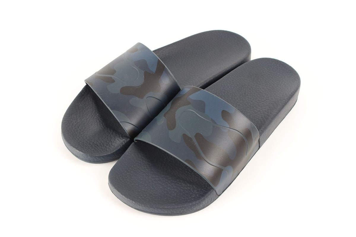 Valentino Camouflage Navy Slippers Size 41 SKU