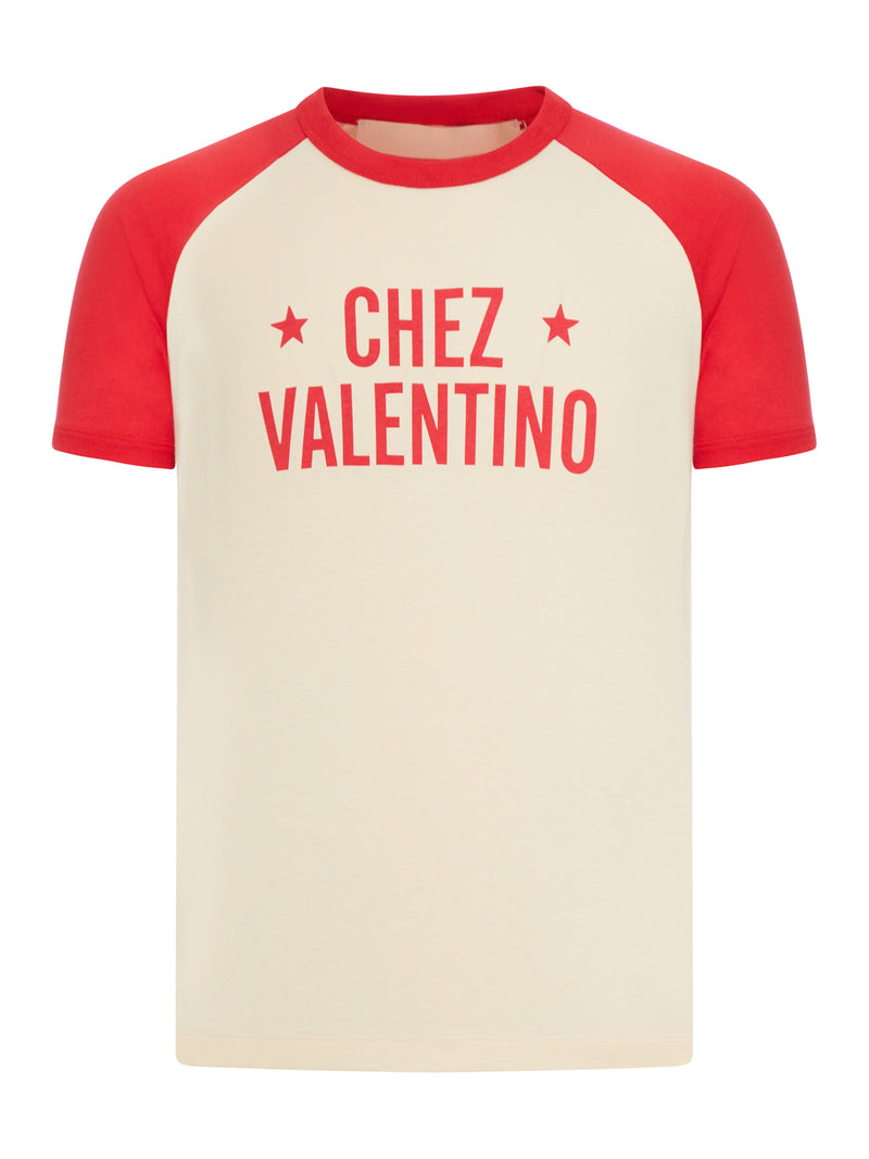 Valentino Garavani CHEZ VALENTINO PRINT COTTON T-SHIRT
