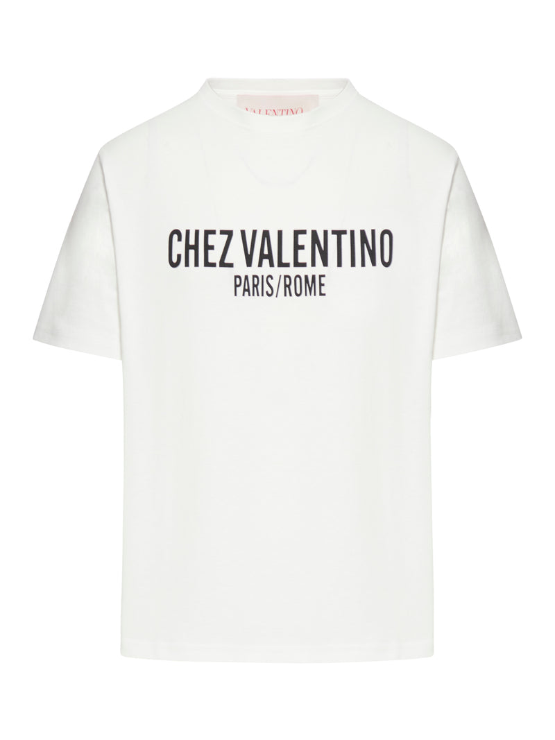 Valentino Garavani CHEZ VALENTINO PRINT COTTON T-SHIRT
