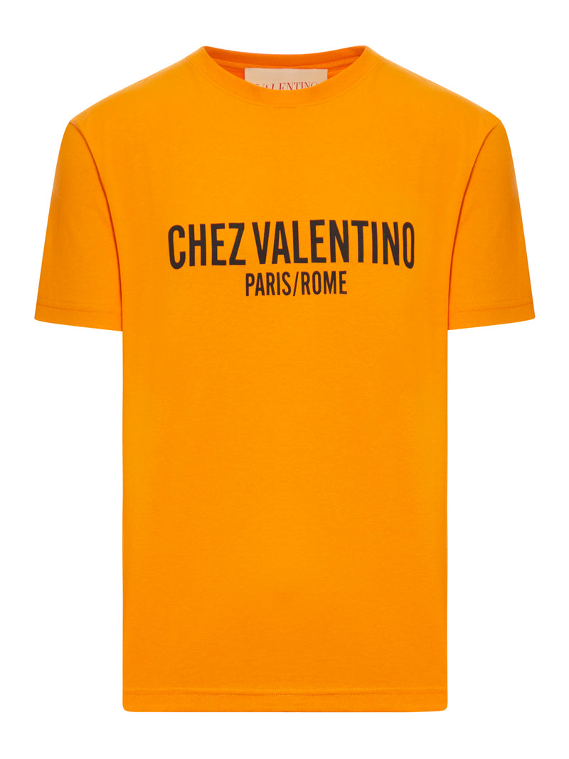 Valentino Garavani CHEZ VALENTINO PRINT COTTON T-SHIRT