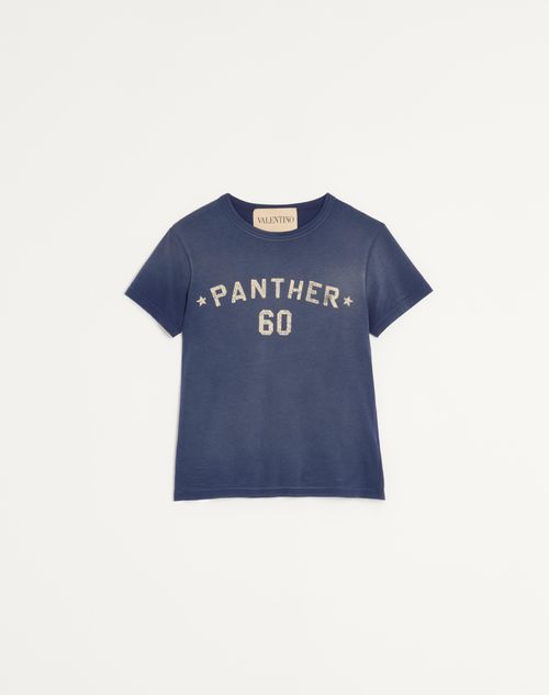 Valentino Garavani Cotton T-Shirt With Chez Valentino Print And Patch