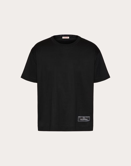 Valentino Garavani Cotton T-Shirt With Maison Valentino Tailoring Label