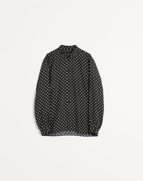 Valentino Garavani Silk Twill Shirt With Plusdepois Print