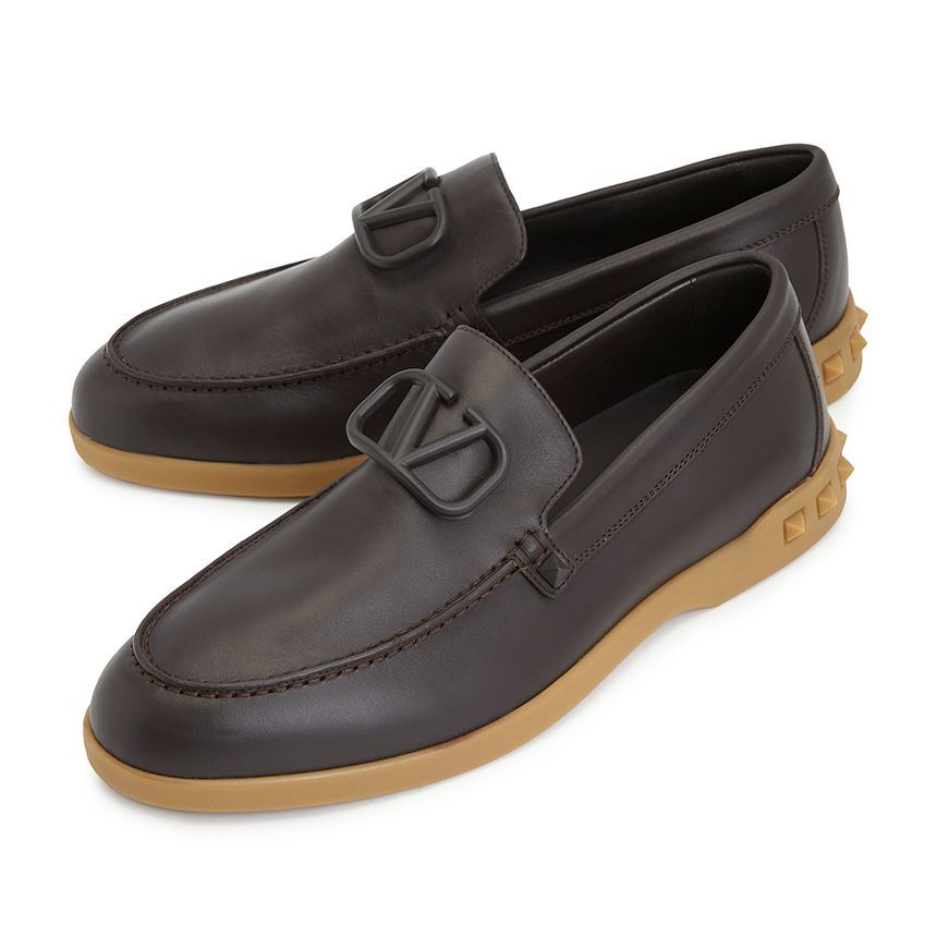 Valentino Men's Loafer with V Logo Signature S0H36ELA E05