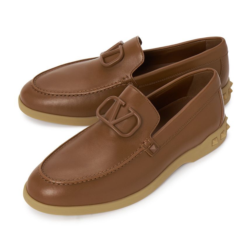 Valentino Men's Loafers with V Logo Signature S0H36ELA L94
