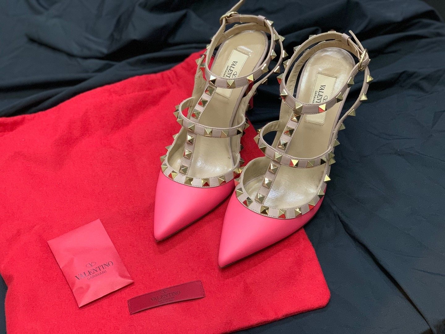 Valentino Pink Studded Shoes 5407535256
