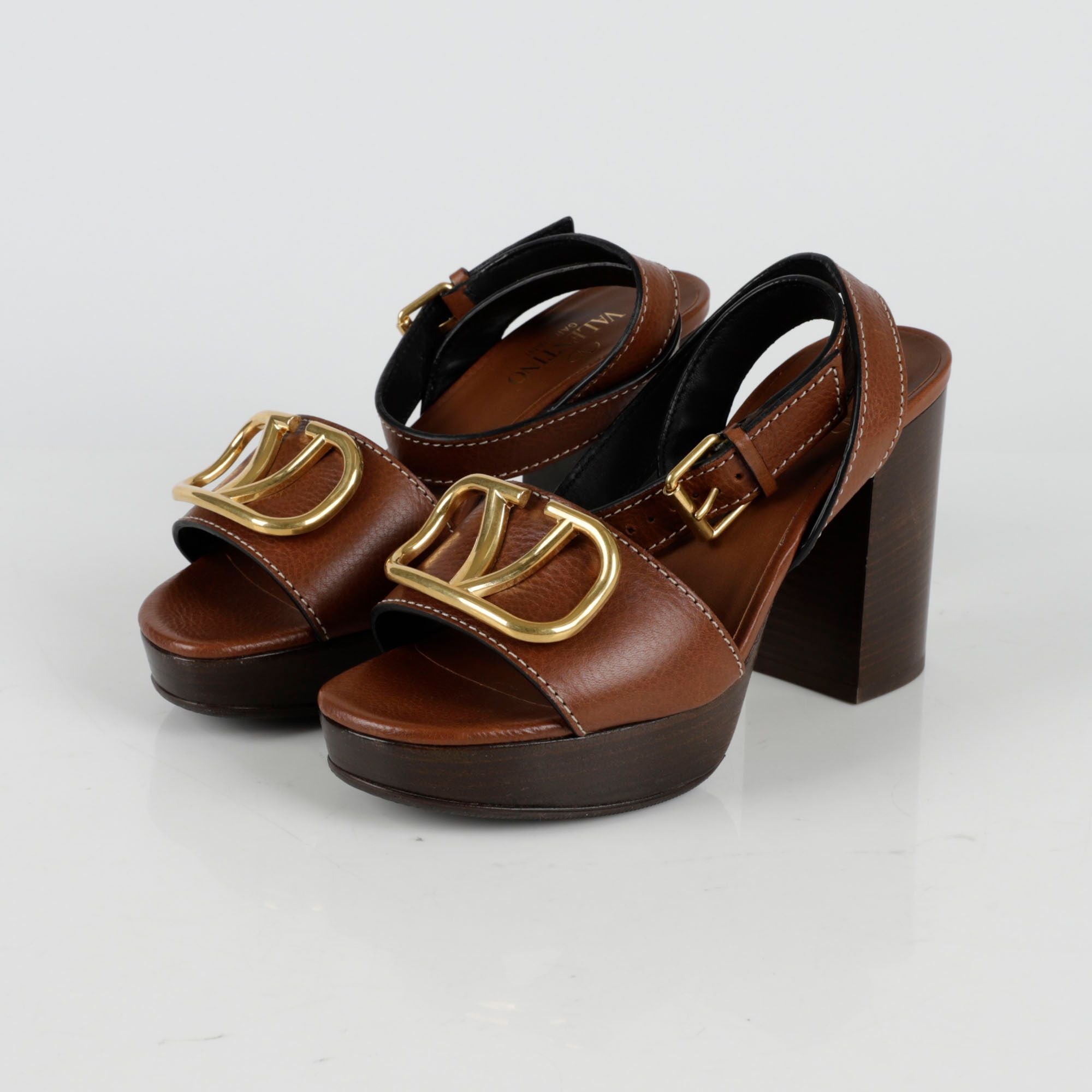 Valentino Size 35 V Logo Strap Sandals SKU