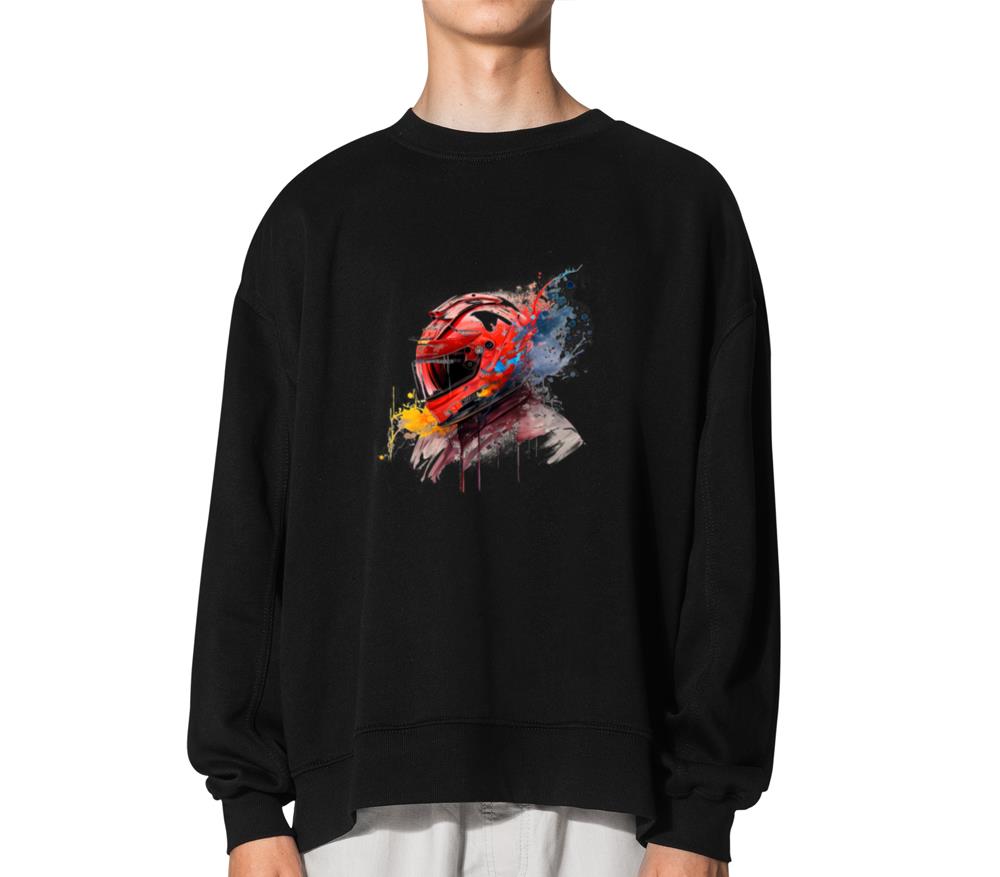 Velocity Shield Racing Helmet Splash - Unisex Sweatshirt