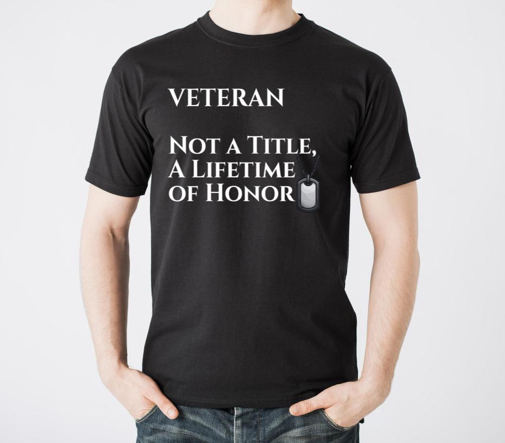 Veteran Not a Title A Lifetime of Honor - Unisex Standard T-Shirt