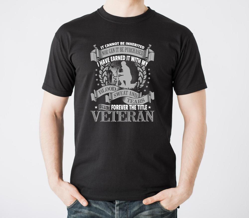 Veteran T Shirt Design Forever The Title - Unisex Standard T-Shirt