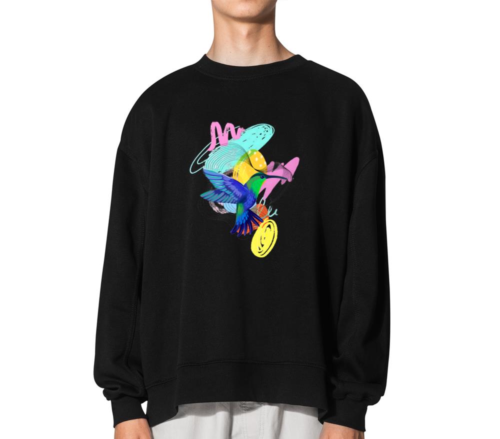 Vibrant Hummingbird Symphony - Unisex Sweatshirt