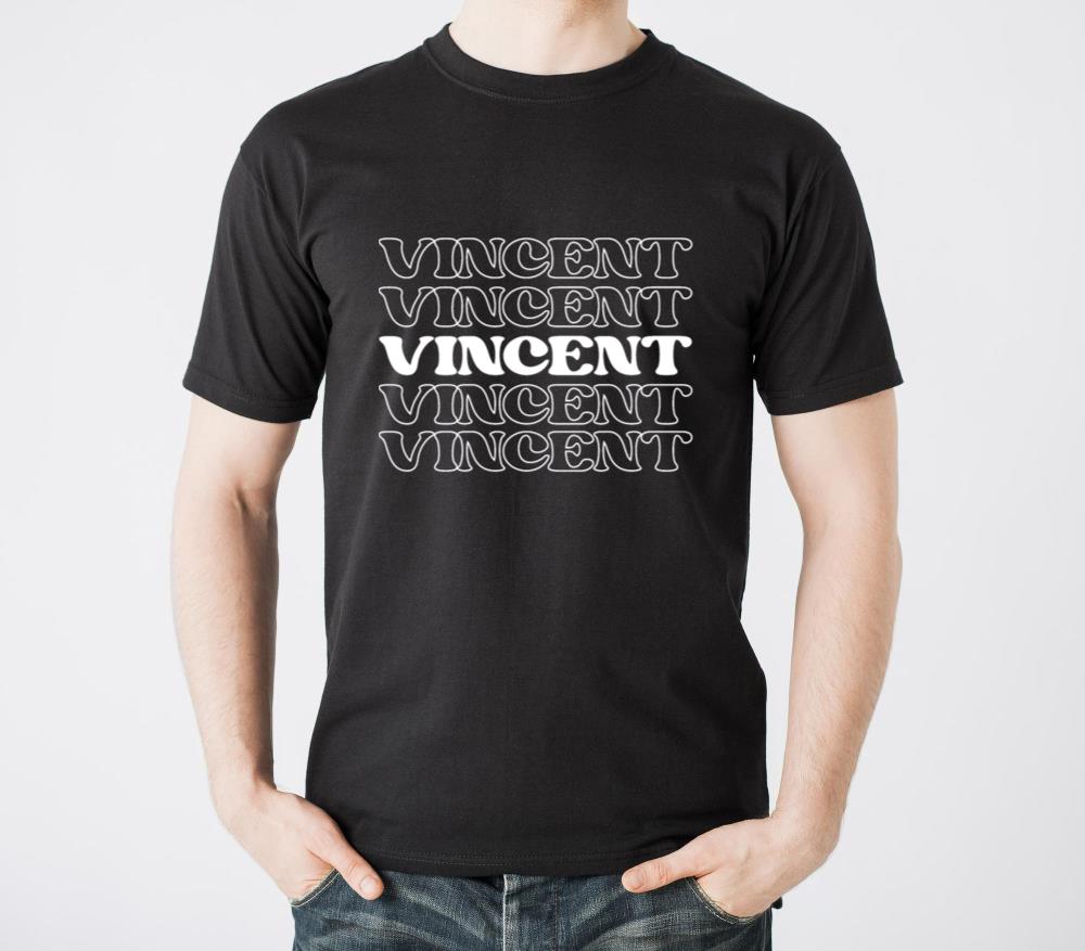 Vincent Name Personalized First Surname T-Shirts