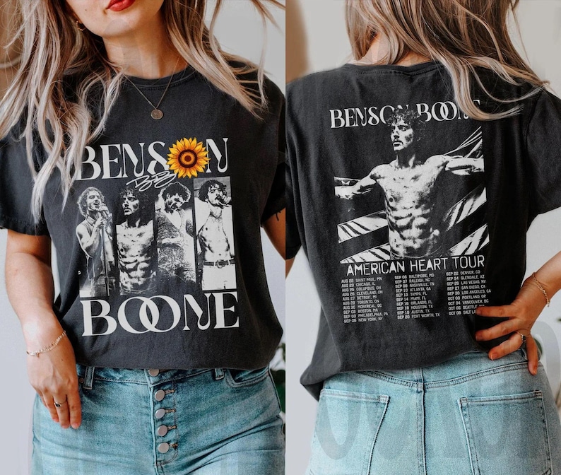 Vintage Benson Boone Baby Tee, Benson Boone Merch, Benson Boone Concert Shirt