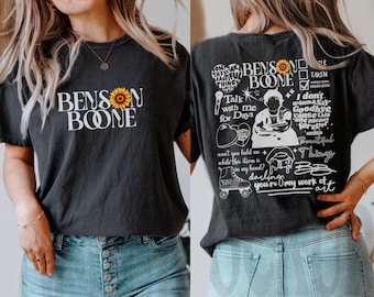 Vintage Benson Boone Concert 2025 Shirt, America Heart Tour Shirt, Benson Boone Tour Shirt