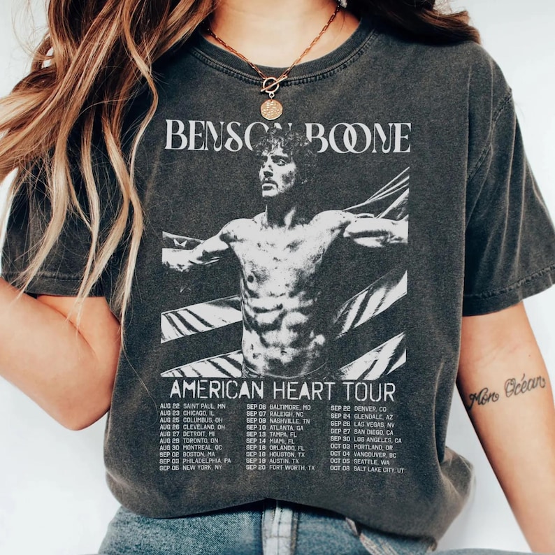 Vintage Benson Boone Merch Concert Shirt