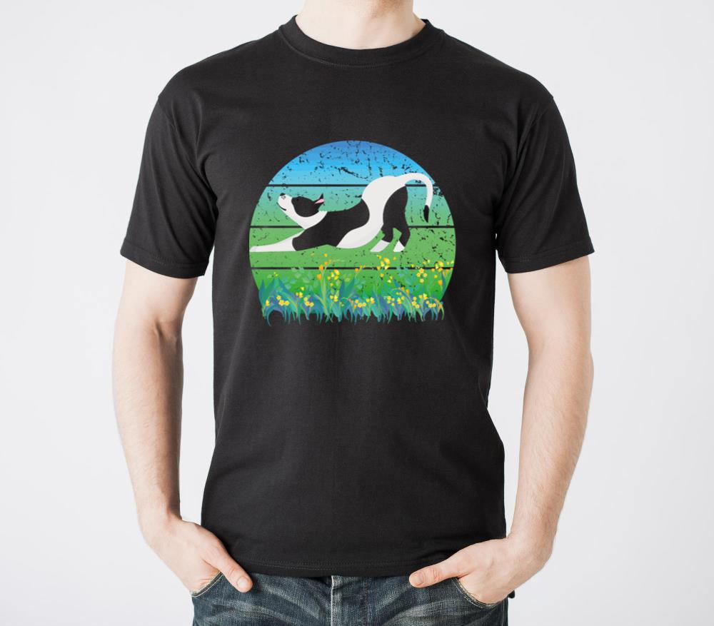 Vintage Retro Sunset Pitbull Dog T-Shirts