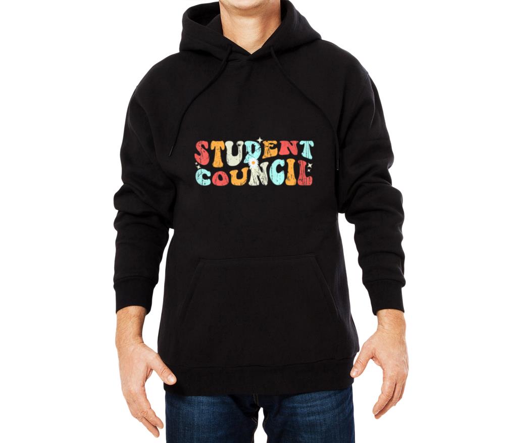 Vintage Student Council groovy retro back to schoo - Unisex Hoodie