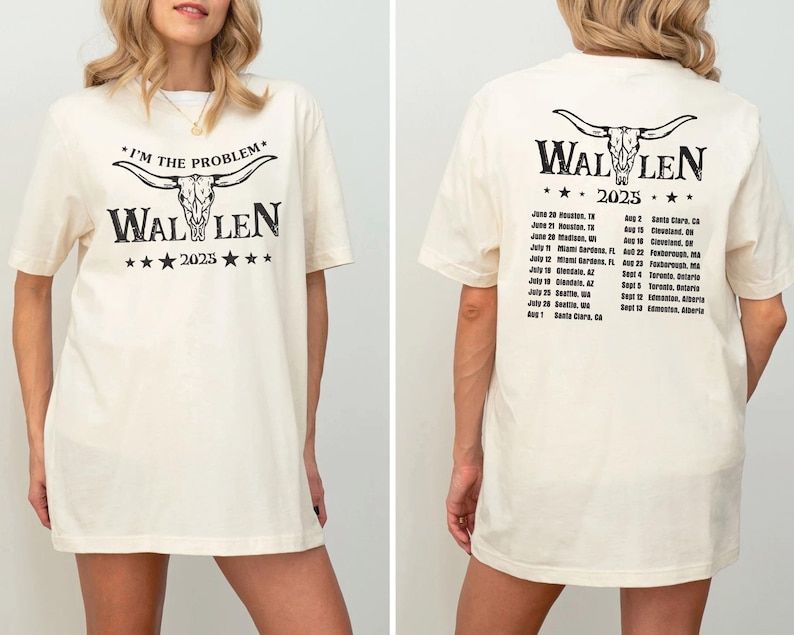Vintage Wallen Two-Sided Shirt, Country Music Morgan Shirt, Retro Music Tour Shirt