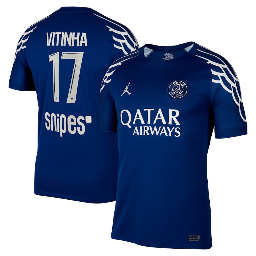 Vitinha 17 Paris Saint-Germain 2024/25 Fourth Men Jersey - Dark Blue