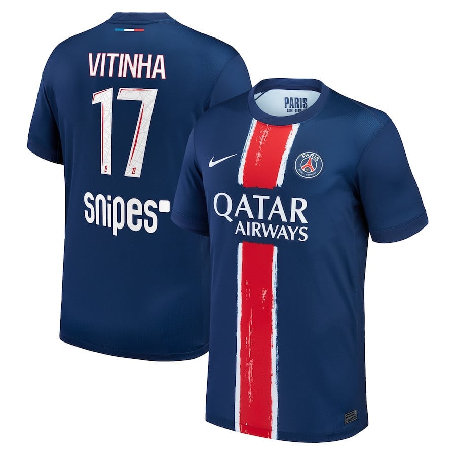 Vitinha 17 Paris Saint-Germain 2024/25 Home Men Jersey - Navy
