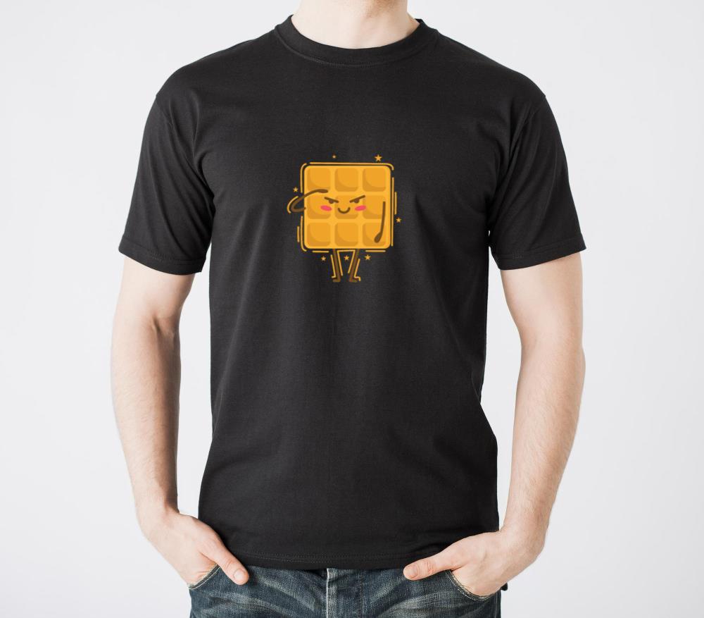 Waffle salutes Pastry Snack T-Shirts