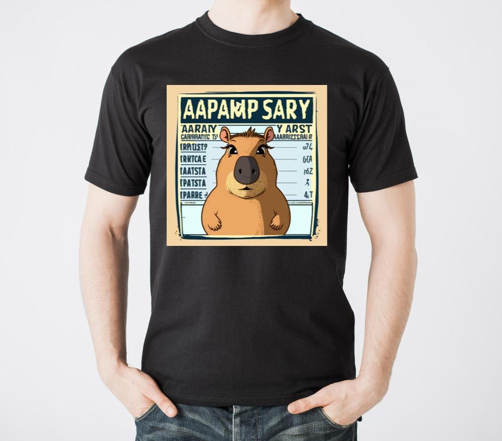 Wanted for 93 Felonies Na Capybara Mugshot Outlaw - Unisex Standard T-Shirt
