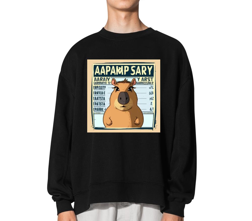 Wanted for 93 Felonies Na Capybara Mugshot Outlaw - Unisex Sweatshirt