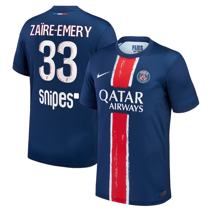 Warren Zare-Emery 33 Paris Saint-Germain 2024/25 Home Men Jersey - Navy
