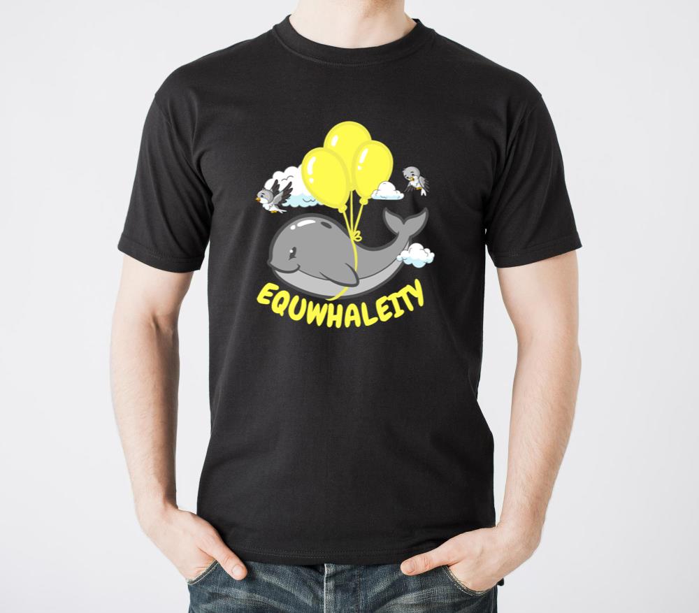 Whale flies with birds Whale Pun Equality - Unisex Standard T-Shirt