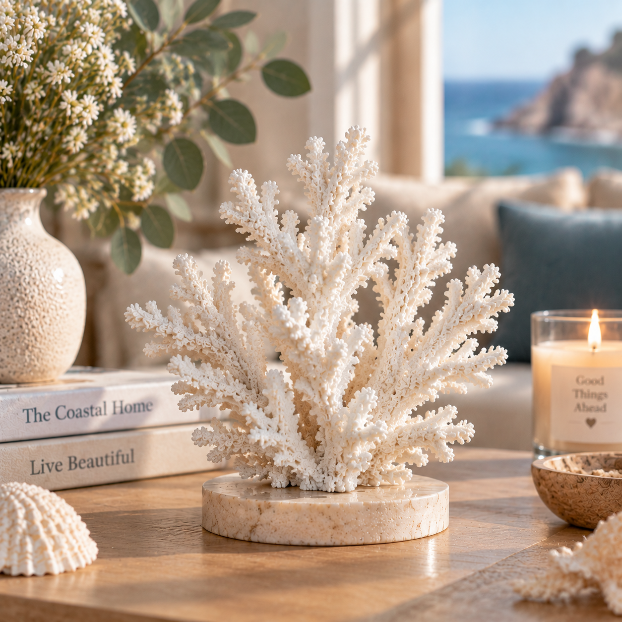 35th Anniversary Gifts: Faux Coral Home Accents