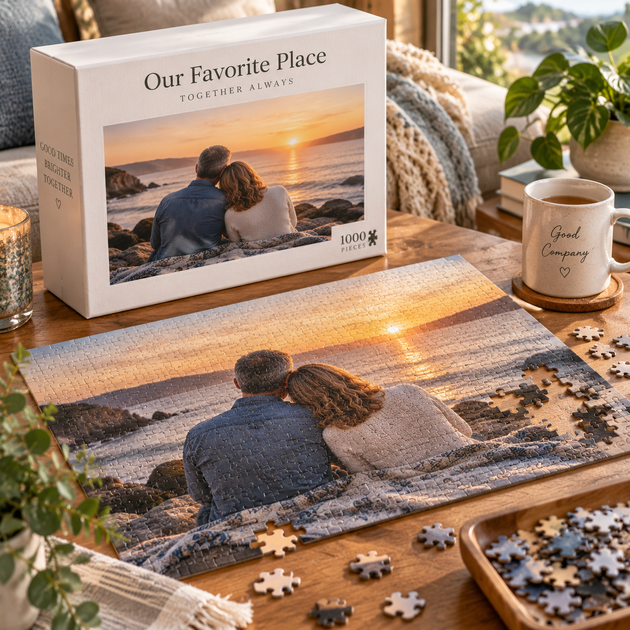 35th Anniversary Gifts: Custom Wall Art or Puzzles